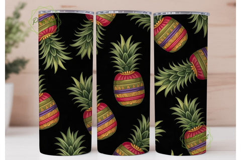 Tribal Pineapple 20oz Tumbler Design Sublimation PixelChick 