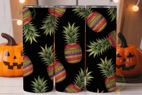 Tribal Pineapple 20oz Tumbler Design Sublimation PixelChick 