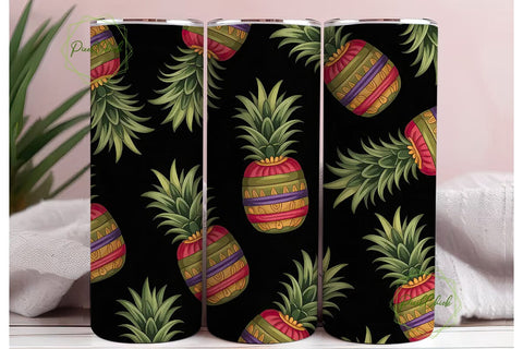 Tribal Pineapple 20oz Tumbler Design Sublimation PixelChick 