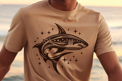 Tribal Shark SVG Bundle | 4 Decorative Shark Silhouettes SVG Tafti Art 