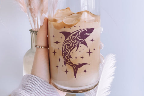 Tribal Shark SVG Bundle | 4 Decorative Shark Silhouettes SVG Tafti Art 