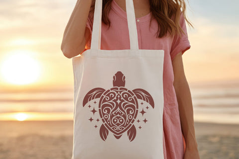 Tribal Turtle SVG | Ornamental Sea Turtle Mandala Clipart SVG Tafti Art 