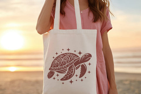 Tribal Turtle SVG | Ornamental Sea Turtle Mandala Clipart SVG Tafti Art 