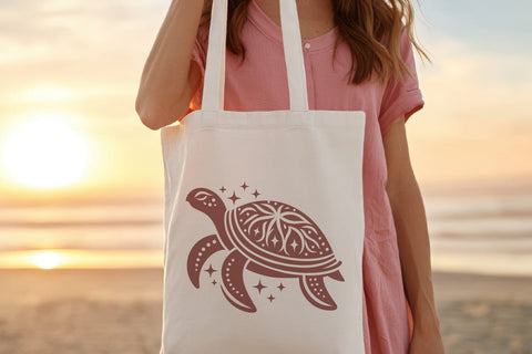 Tribal Turtle SVG | Ornamental Sea Turtle Mandala PNG Clipart SVG Tafti Art 