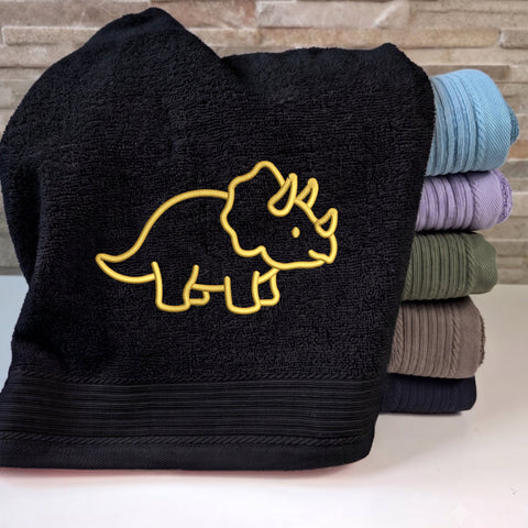 Triceratops Dinosaur Outline Embroidery Design – Cute Minimal Dino Machine Embroidery File Embroidery/Applique DESIGNS PatternFeed8 