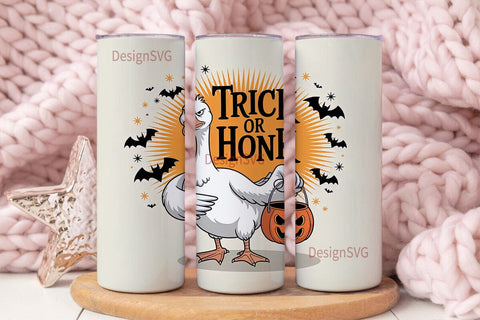 Trick or Honk Goose 20oz Tumbler Wrap Sublimation DesignSVG 