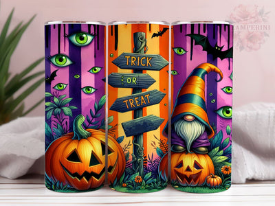 Trick Or Treat 20oz Tumbler Wrap PNG, Eye Balls Tumbler Png, Straight & Tapered Tumbler Wrap, Instant Digital Download Sublimation Li Zamperini 