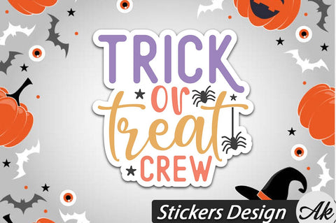 Trick or treat crew Stickers Design SVG akazaddesign 
