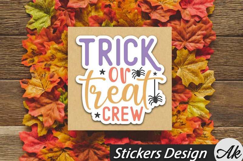 Trick or treat crew Stickers Design SVG akazaddesign 