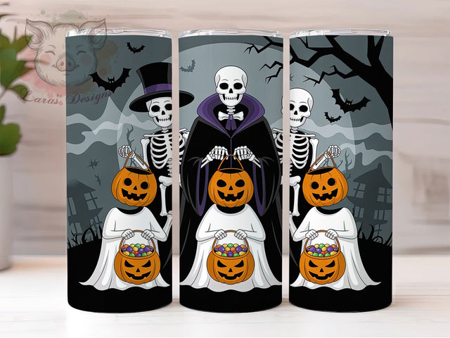 Trick Or Treat Ghost Halloween Tumbler Wrap, Ghosts And Ghouls PNG, Spooky Halloween Tumbler, 20OZ Sublimation Design, Halloween Cup Wrap, Funny Ghost Tumbler, Creepy Cute Halloween Sublimation Lara' s Designs 