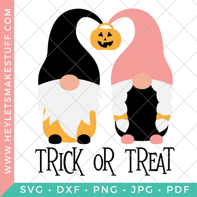 Trick or Treat Gnomes SVG Hey Let's Make Stuff 