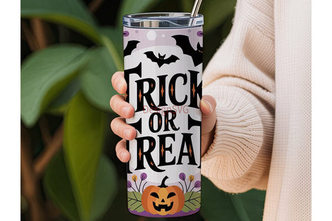 Trick or Treat Halloween 20oz Tumbler Sublimation DesignSVG 