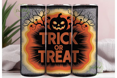 Trick or Treat Halloween 20oz Tumbler Sublimation PixelChick 