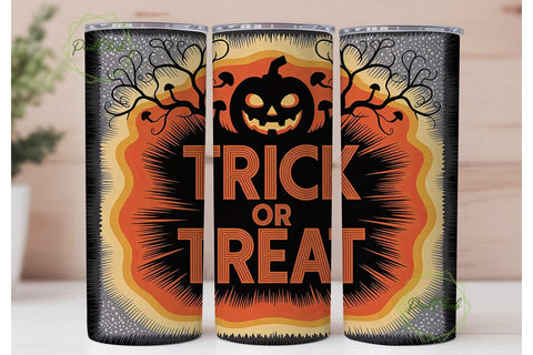 Trick or Treat Halloween 20oz Tumbler Sublimation PixelChick 