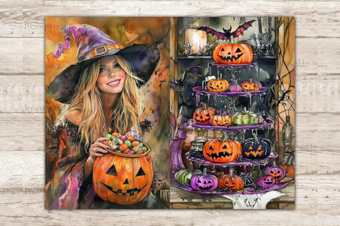 Trick Or Treat Junk Journal Kit | Halloween Ephemera SVG GlamArtZhanna 