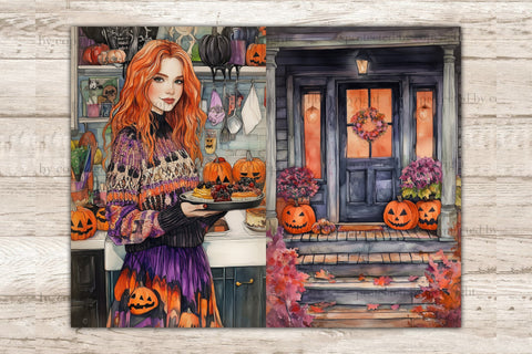 Trick Or Treat Junk Journal Kit | Halloween Ephemera SVG GlamArtZhanna 