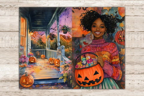 Trick Or Treat Junk Journal Paper | Spooky Collage Sheet SVG GlamArtZhanna 