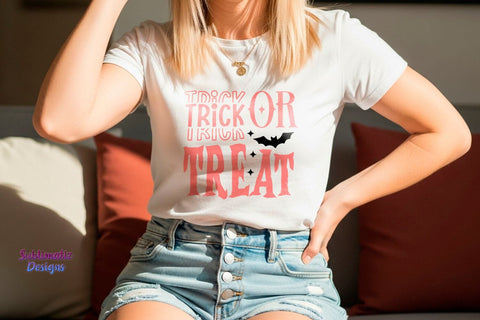 Trick or Treat Pink SVG SVG Sublimatiz Designs 