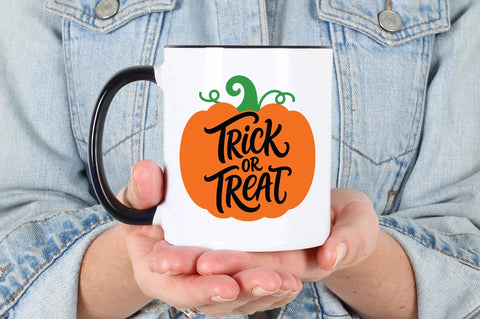Trick or Treat Pumpkin Front Porch SVG, Halloween Cut SVG Pickled Thistle Creative 