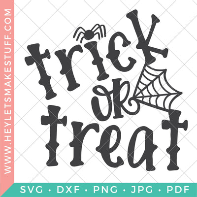 Trick or Treat (Spider Web) SVG Hey Let's Make Stuff 