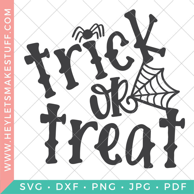 Trick or Treat (Spider Web) SVG Hey Let's Make Stuff 