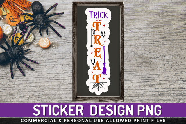 Trick or treat Stickers Design Sublimation Regulrcrative 