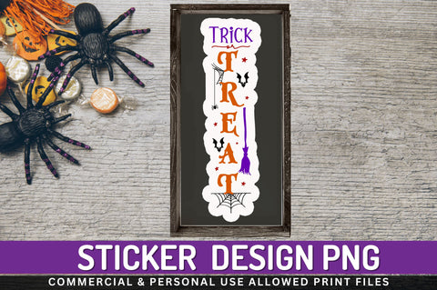 Trick or treat Stickers Design Sublimation Regulrcrative 