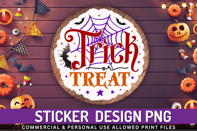 Trick or treat Stickers Design Sublimation Regulrcrative 