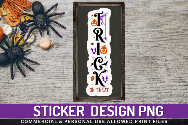 Trick or treat Stickers Design Sublimation Regulrcrative 