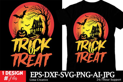 Trick Or Treat SVG Cut File, Halloween Sublimation PNG< Halloween T-shirt Design Sublimation Insomnia Std 