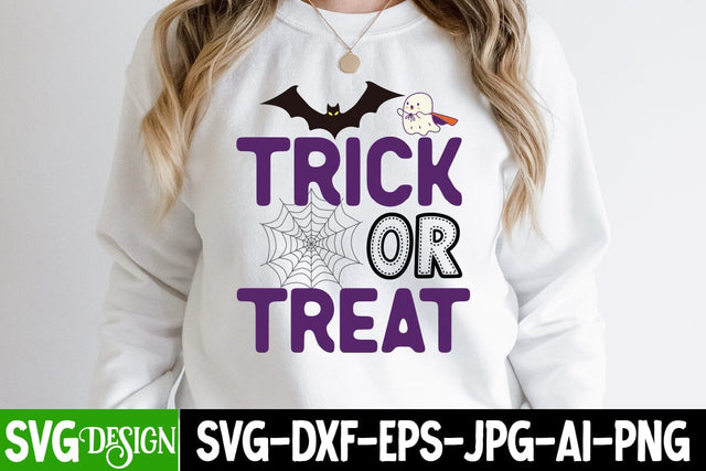 Trick or Treat SVG Cut File,Cut File, Halloween SVG Cut File, Halloween Clipart, Trick or Treat SVG Bundle, Halloween PNG Bundle SVG BlackCatsMedia 