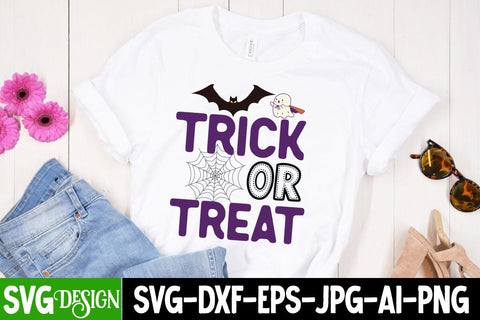 Trick or Treat SVG Cut File,Cut File, Halloween SVG Cut File, Halloween Clipart, Trick or Treat SVG Bundle, Halloween PNG Bundle SVG BlackCatsMedia 