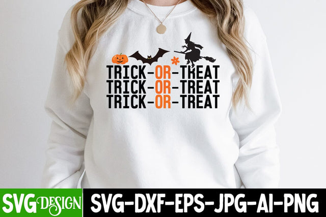Trick or Treat SVG Cut File,Cut File, Halloween SVG Cut File, Halloween Clipart, Trick or Treat SVG Bundle, Halloween PNG Bundle SVG BlackCatsMedia 