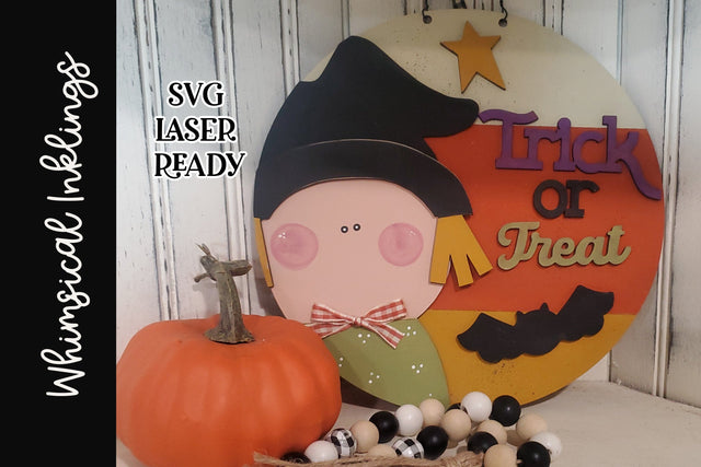 Trick or Treat Witch SVG Whimsical Inklings 