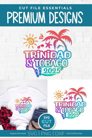 Trinidad and Tobago svg, Islands svg, Caribbean SVG, Vacation, 2025 svg SVG SVG Cut File 