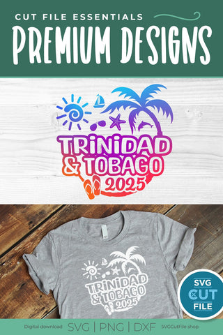 Trinidad and Tobago svg, Islands svg, Caribbean SVG, Vacation, 2025 svg SVG SVG Cut File 