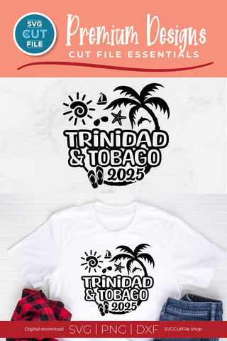 Trinidad and Tobago svg, Islands svg, Caribbean SVG, Vacation, 2025 svg SVG SVG Cut File 