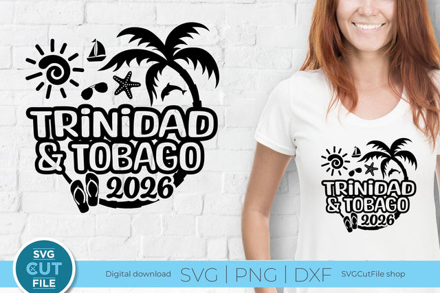 Trinidad and Tobago svg, Islands svg, Caribbean SVG, Vacation, 2026 SVG SVG Cut File 