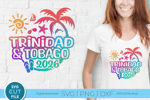 Trinidad and Tobago svg, Islands svg, Caribbean SVG, Vacation, 2026 svg SVG SVG Cut File 