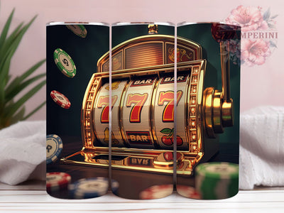 Triple 7 Jackpot Casino Tumbler, Jackpot Tumbler, Casino Tumbler, 20oz Tumbler Wrap, Sublimation Design, Lucky Tumbler, Custom Casino Tumbler Sublimation Li Zamperini 