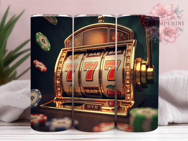 Triple 7 Jackpot Casino Tumbler, Jackpot Tumbler, Casino Tumbler, 20oz Tumbler Wrap, Sublimation Design, Lucky Tumbler, Custom Casino Tumbler Sublimation Li Zamperini 