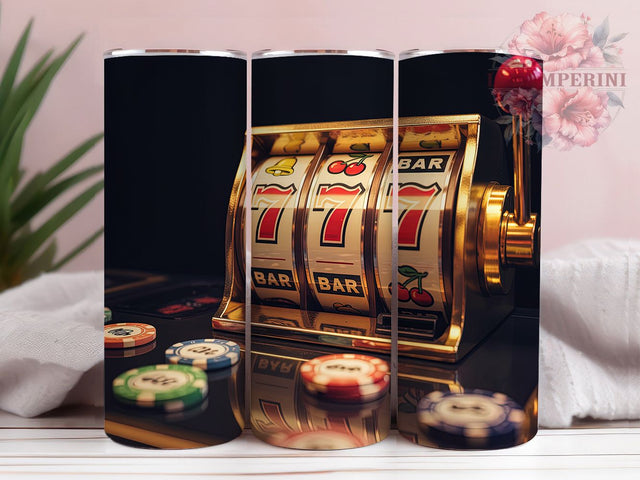 Triple 7 Jackpot Casino Tumbler, Jackpot Tumbler, Casino Tumbler, 20oz Tumbler Wrap, Sublimation Design, Lucky Tumbler, Custom Casino Tumbler Sublimation Li Zamperini 