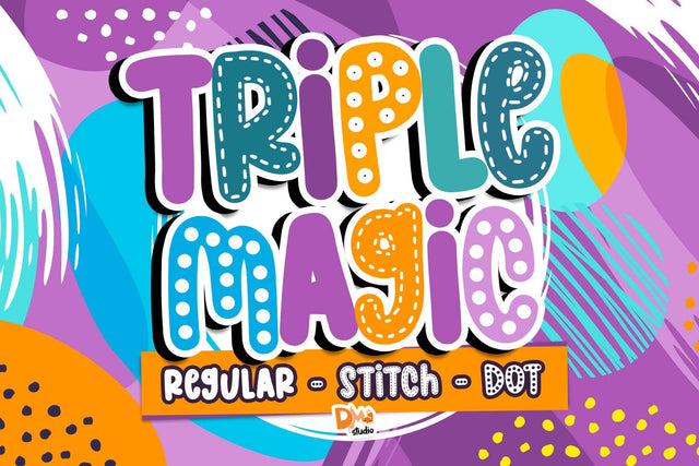 Triple Magic Font Font Dm Letter Studio 