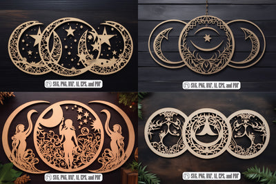 Triple Moon Enchantment laser cut SVG SVG MD JOYNAL ABDIN 