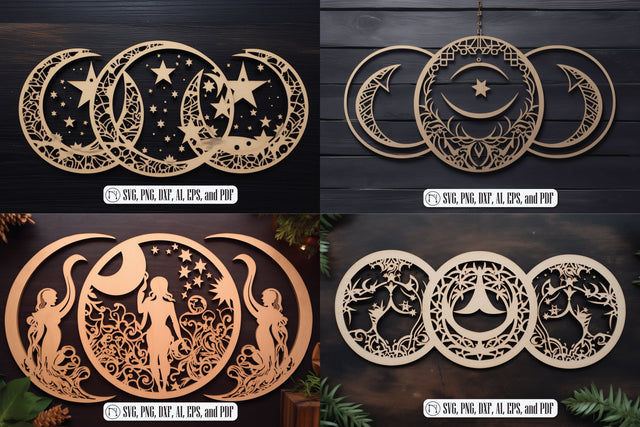 Triple Moon Enchantment laser cut SVG SVG MD JOYNAL ABDIN 