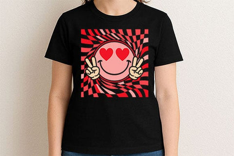 Trippy Love Smiley Valentine PNG SVG BillahCrafts 