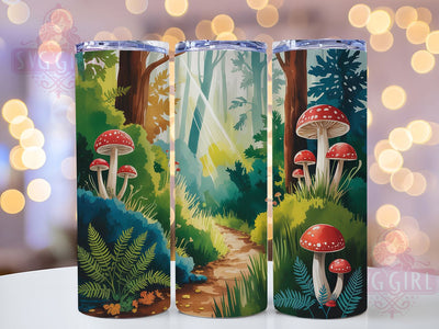 Trippy Mushroom Art 20oz Tumbler, Nature Cup Wrap, Trippy Mushroom Design, Sublimation Tumbler Wrap, 20Oz Tumbler Design, Artistic Mushroom Cup, Stylish Mushroom Wrap Sublimation SvggirlplusArt 