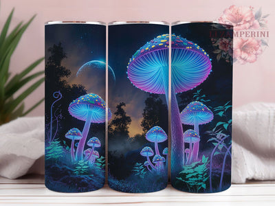 Trippy Psychedelic Mushroom 20oz Tumbler, Trippy Cup Wrap, Magic Mushroom Design, Sublimation Tumbler Wrap, 20Oz Tumbler Design, Artistic Psychedelic Cup, Colorful Trippy Wrap Sublimation Li Zamperini 
