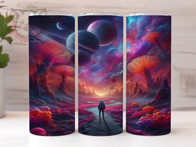 Trippy Psychedelic Space Astronaut Tumbler, Trippy Space Wrap, 20oz Tumbler Sublimation, Cosmic Color Design, Neon Galaxy Tumbler, Astronaut Vibes Wrap, Mind-Bending Space Sublimation Sublimation Lara' s Designs 