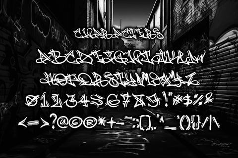 Trisula Street - Sharpen Monoline Graffiti Font Font Mozzatype 
